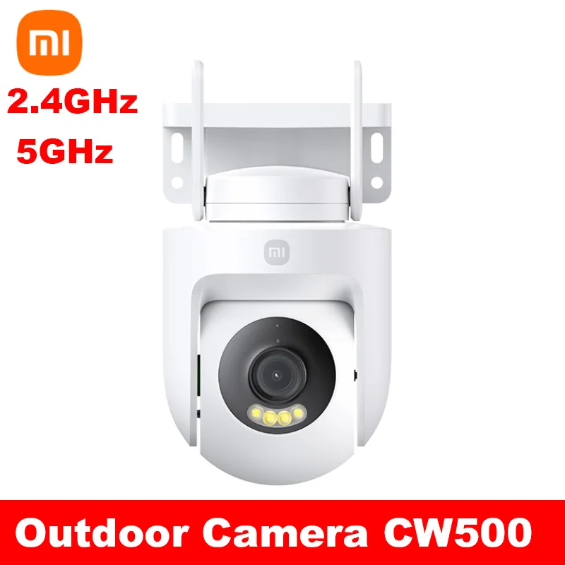 NEW Xiaomi Outdoor Camera CW500 Security Protection WiFi 6 CCTV 3K Ultra HD Resolution Full-Color Night Vision IP66 Smart Home