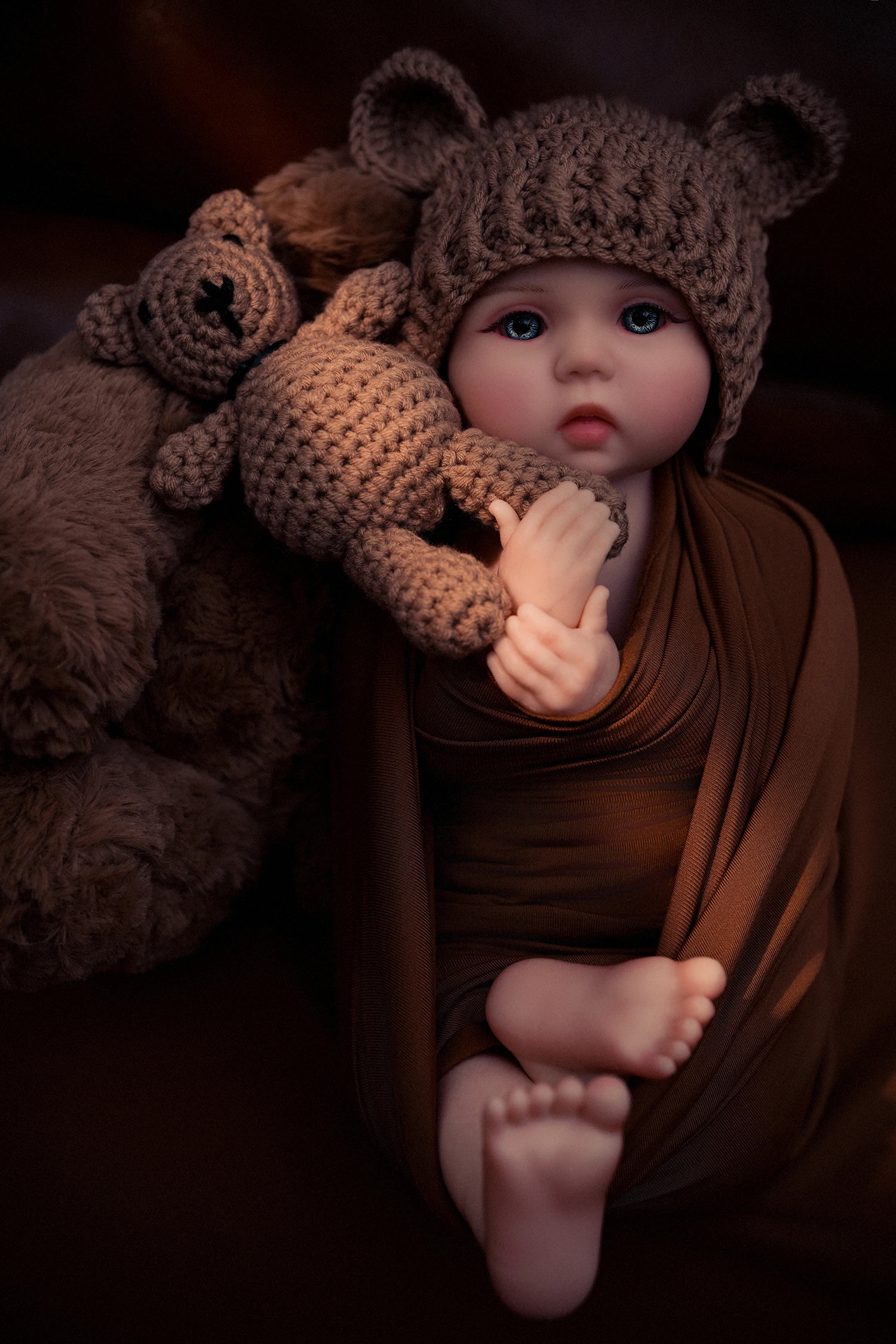 40 cm echte weiche Silikon-Reborn-Puppe, realistische Neugeborene, Jungenpuppen für Sammler und Spiele, 40,6 cm große Kleidung im Lieferumfang enthalten