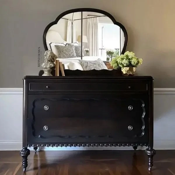 

French retro solid wood dressing table neoclassical chest cabinet locker/entrance cabinet1225