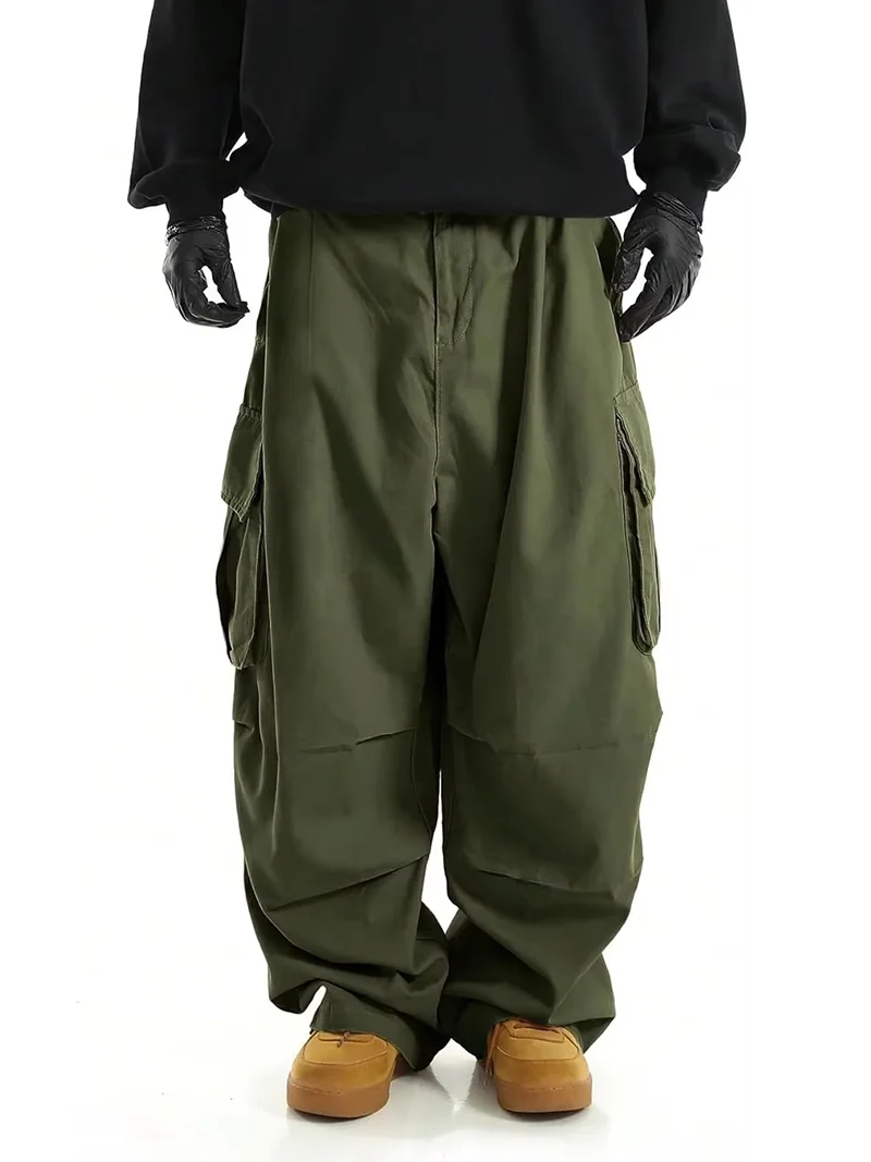 Amerikanischer Hip-Hop-Streetwear-Stil: Trendige Weite Jogginghose für Männer und Frauen, Leichte Cargo-Hose mit Mehreren Taschen, Lässige Hose – Detail 5