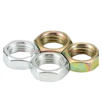 M7 M8 M9 M10 M12 M14 M16 Zinc Plated Steel Flat Hex Hexagon Thin Nut Jam Nuts GB6173