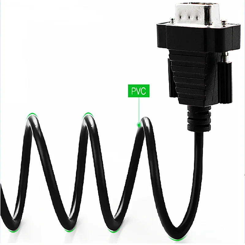 UOTEK RS232 كابل تسلسلي عالي الجودة USB 2.0 إلى RS-232 4 منافذ محول DB9 Com توسيع موصل محول UT-8814 #3