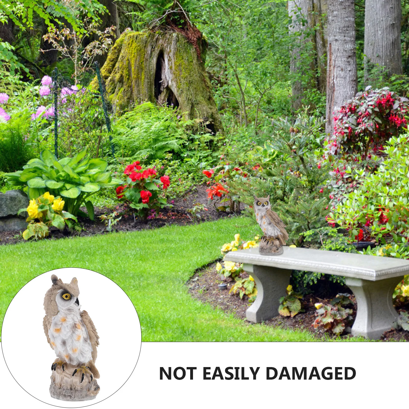 

Garden Decor The Animal Decorative Owl Statue Decoration Simulation Landscape Resin Artware Simulated