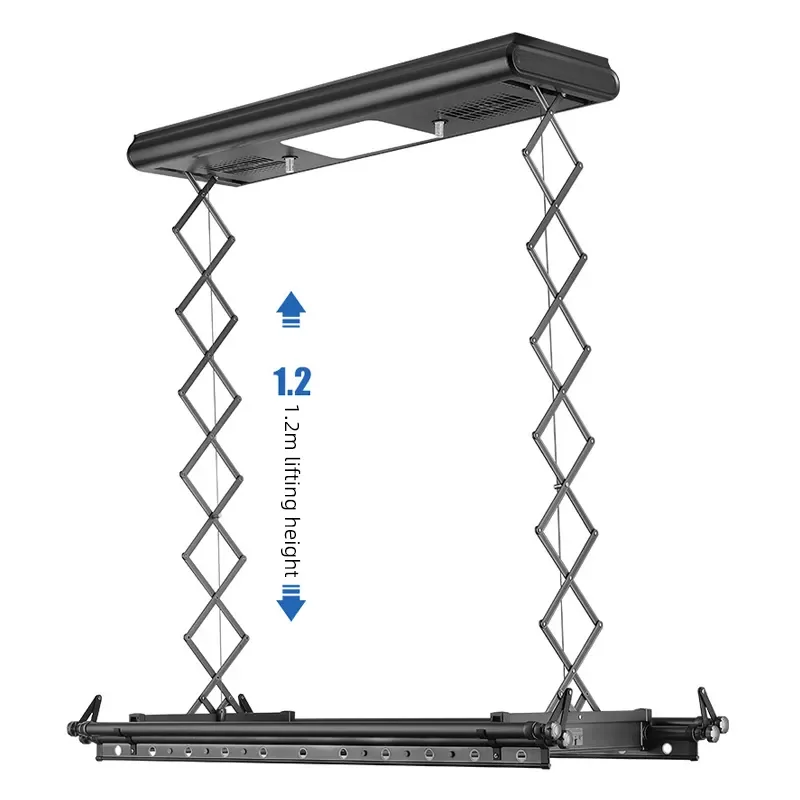 

Smart Remote Control Electric Automatic Lifting Ceiling Mounted Laundry air Dryer Hanger Clothes Drying Rack