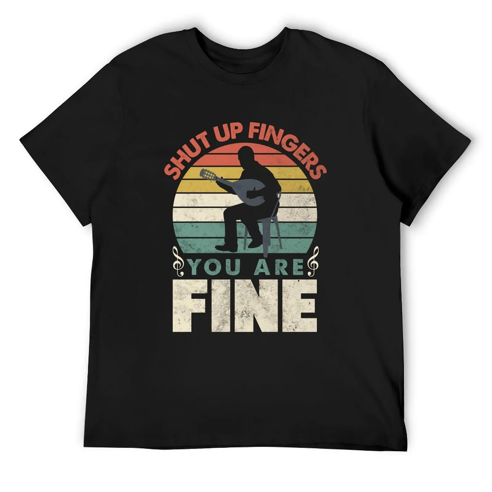 

Mandolin Mandolinist Shut Up Fingers You Are Fine Funny T-Shirt aesthetic clothes custom t shirt quick-drying outfits for men