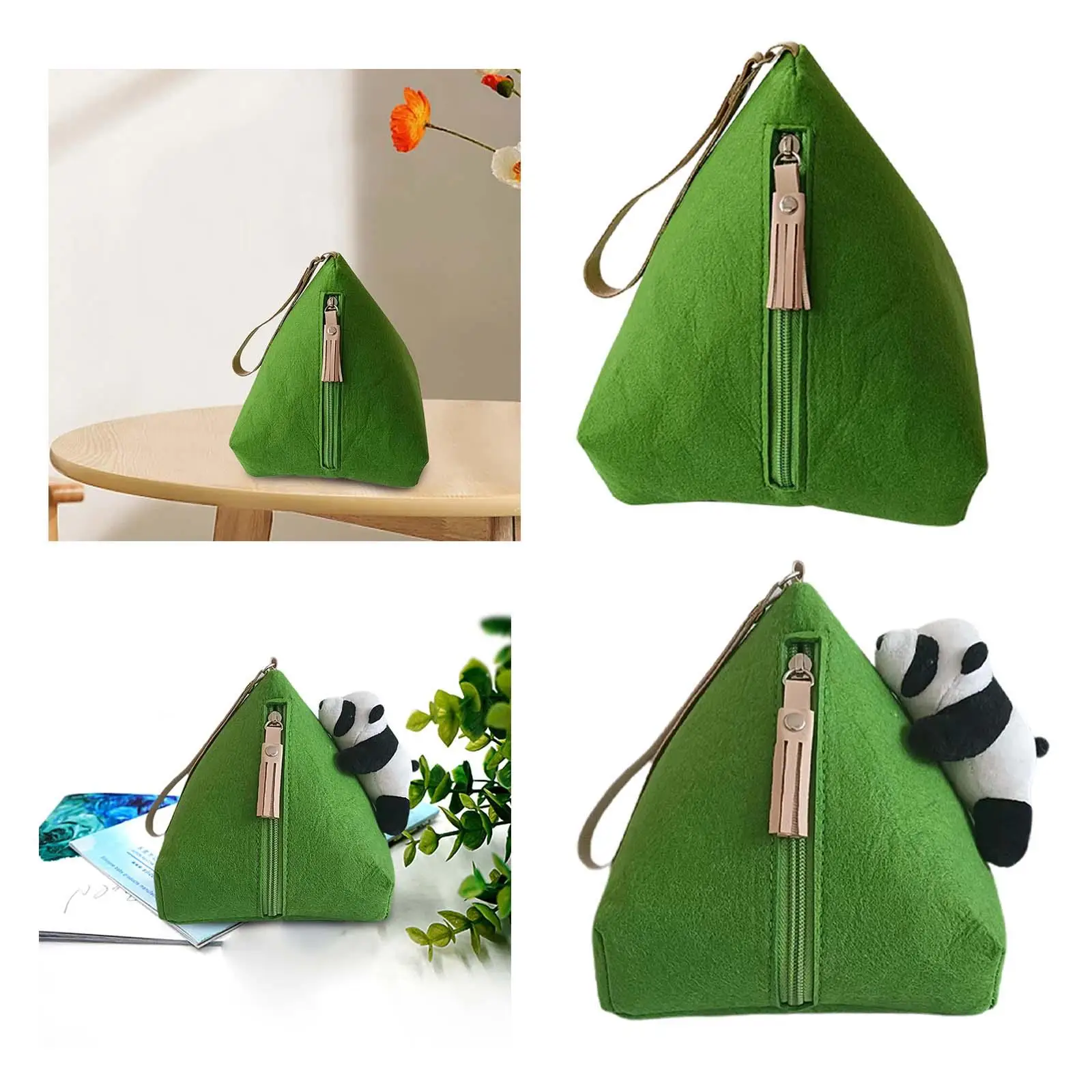 Cute Triangle Coin Purse Women Handbag Zongzi Shape Money Pocket Small Wallet