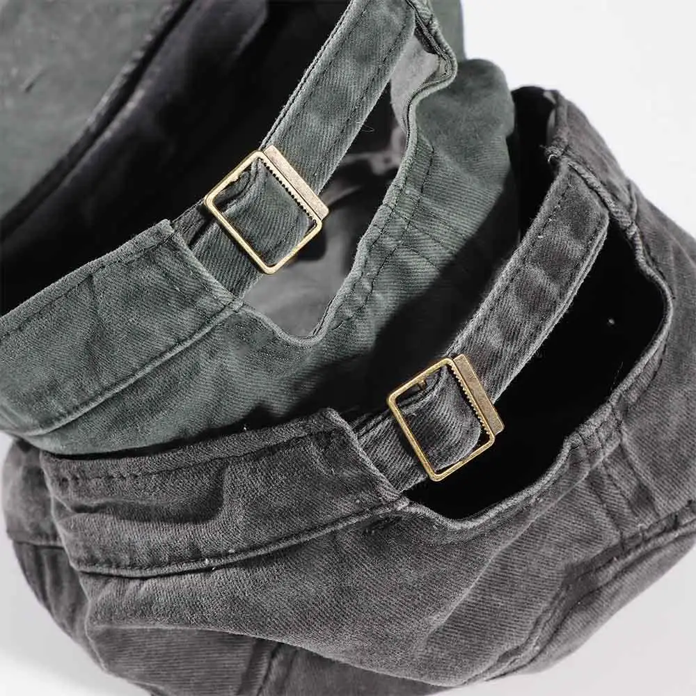 Plain Casual Unisex Male Flat Sun Men's Army Cap Polyester Hat