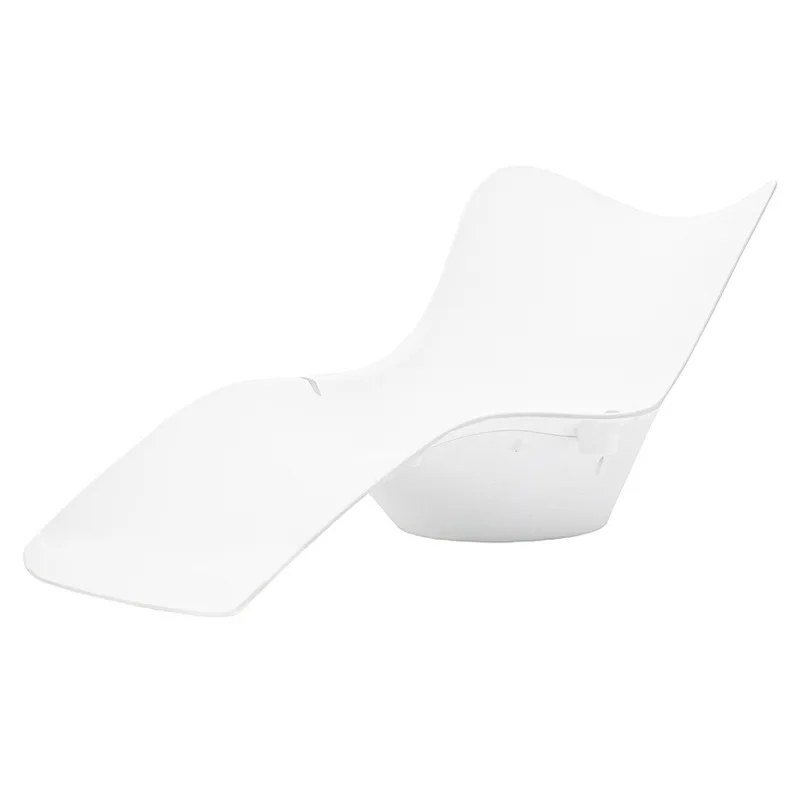 

Outdoor resort swimming pool beach chair leisure bed, courtyard hotel open-air balcony plastic lounge chair