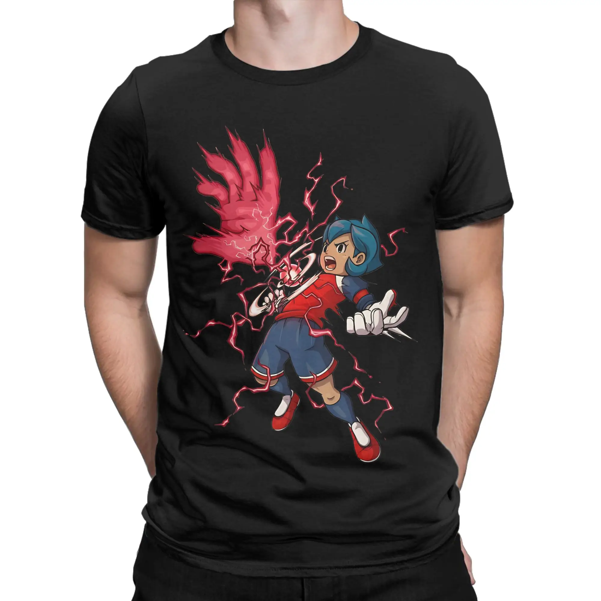 Men Women's Hector Helio  Rococo T Shirts Inazumas Elevens Soccer Anime Cotton Tops Round Collar Tee Shirt Plus Size T-Shirts