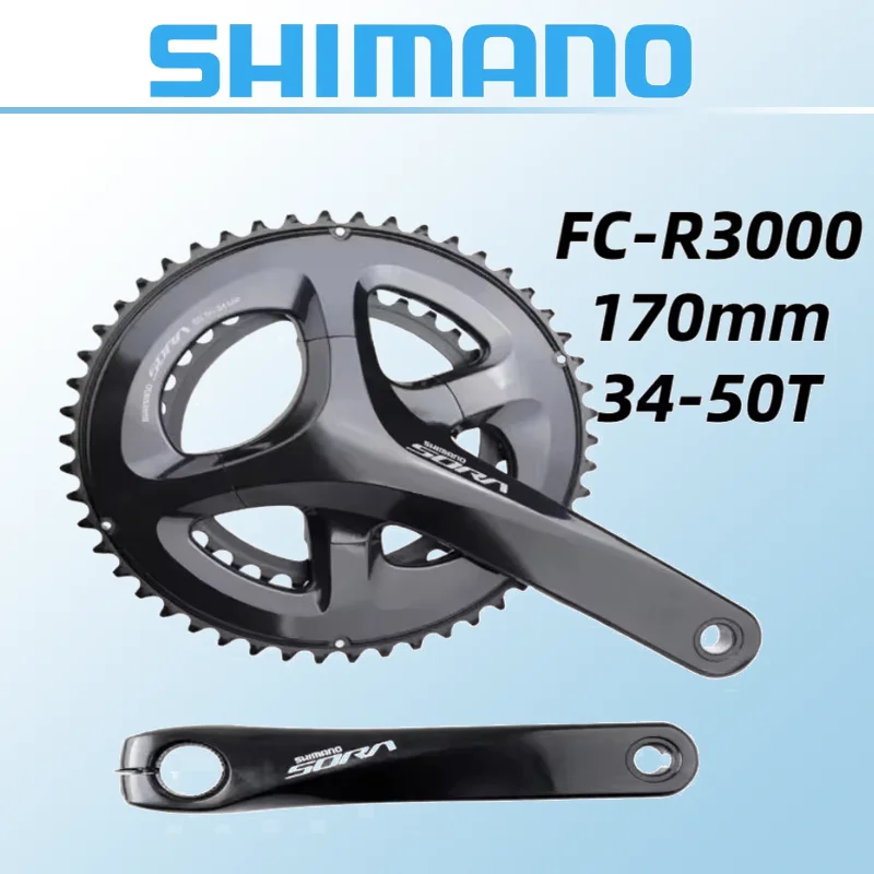 SHIMANO SORA FC-R3000 2x9 Speed 170mm 50-34T Crankse Groupset with Crankarm With RS501 BBR60 Road Crank 27 Speed For Road Bike