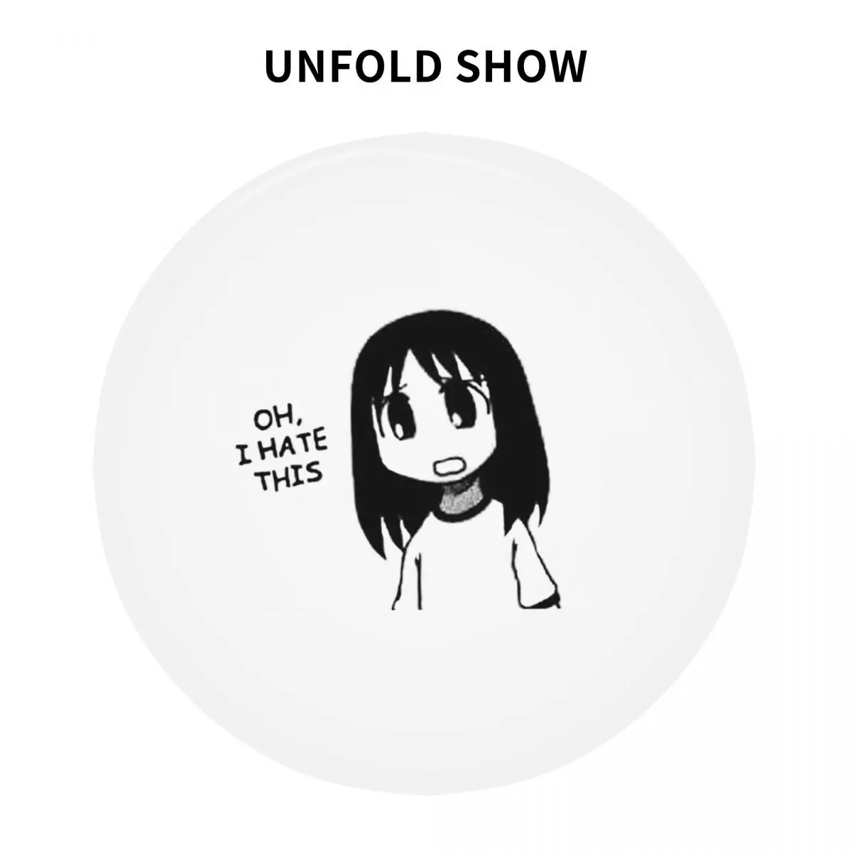 متفتحة تحقق الملف الشخصي Azumanga Daioh Osaka Ayumu Kasuga مقاوم للماء مفرش المائدة المستديرة Oilproof مفرش طاولة غطاء طاولة المطبخ