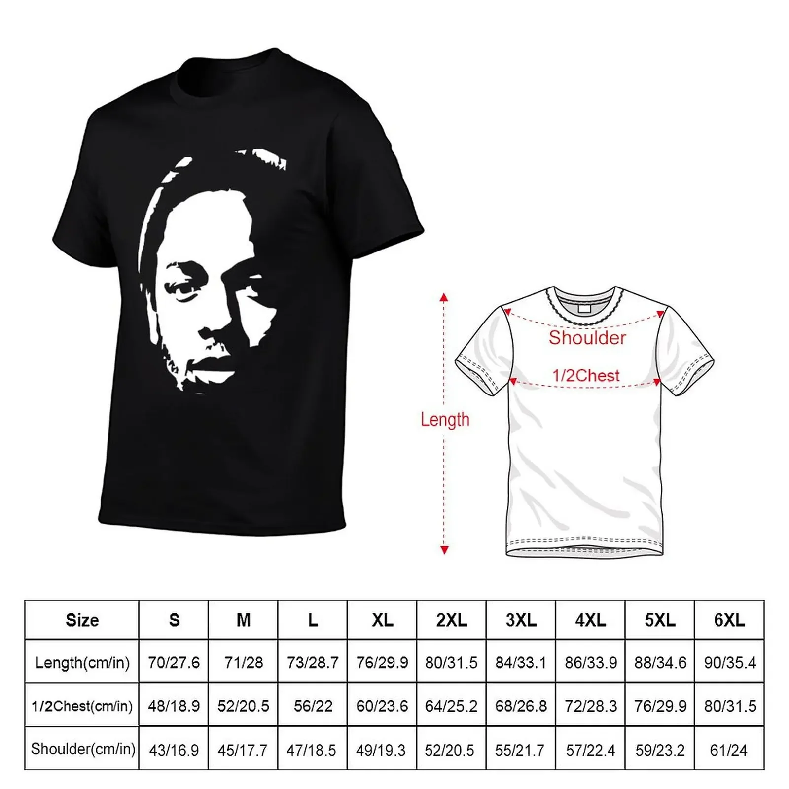 Kendrick Lamar bw style T-Shirt tops customs mens graphic t-shirts big and tall