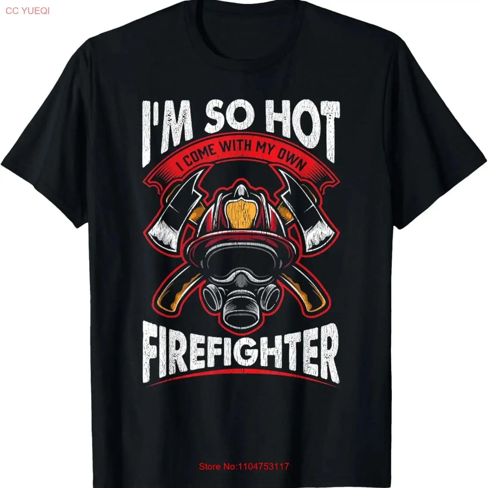 Firefighter Wife Saying Hot Fireman Husband T Shirt long or short sleeves vintage Washed Soft Unisex designer clothes homme