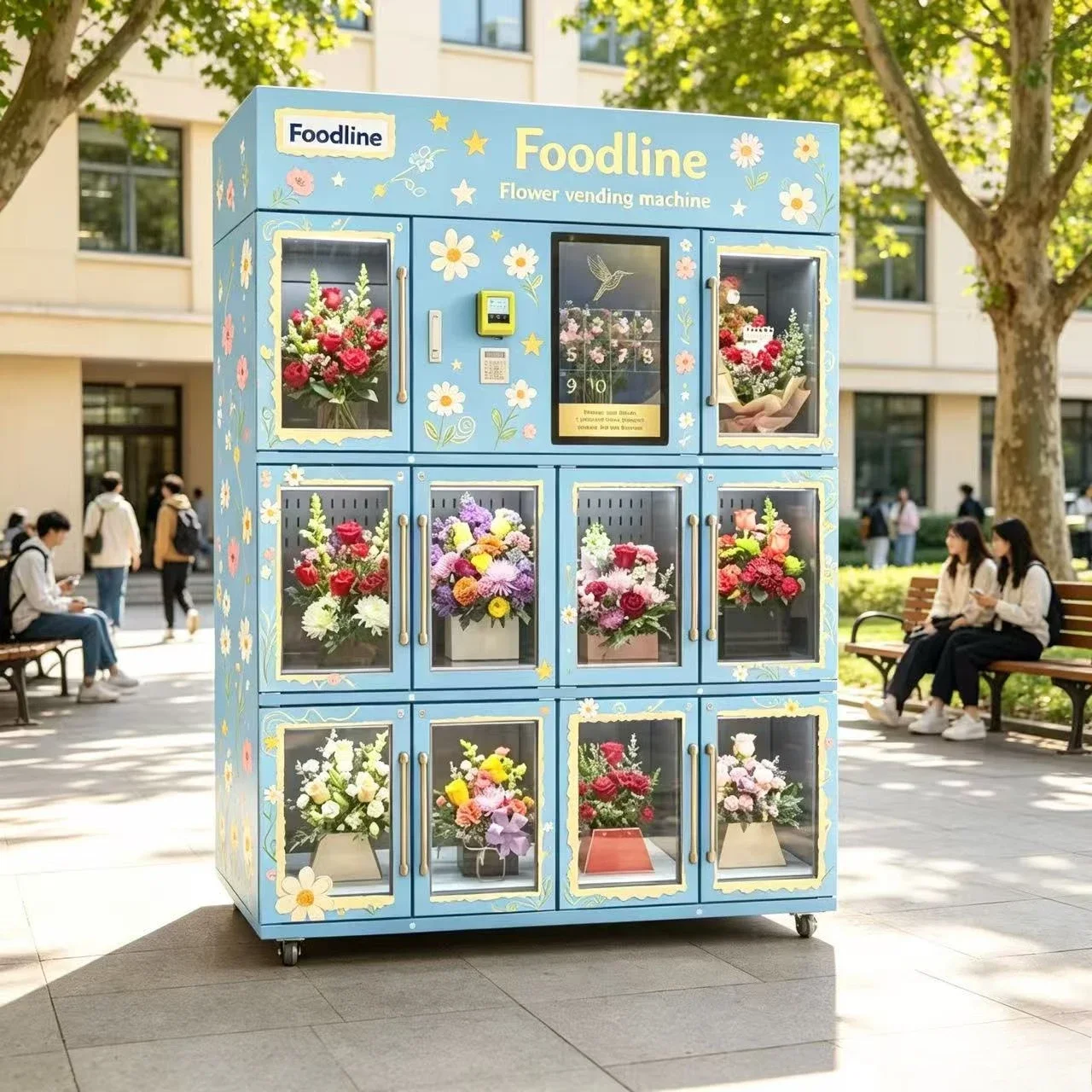FL Vending Machine Manufacturer Distributeur De Fleurs Flower Automat Dry Flower Vending Machine Fresh Flower Vending Machine