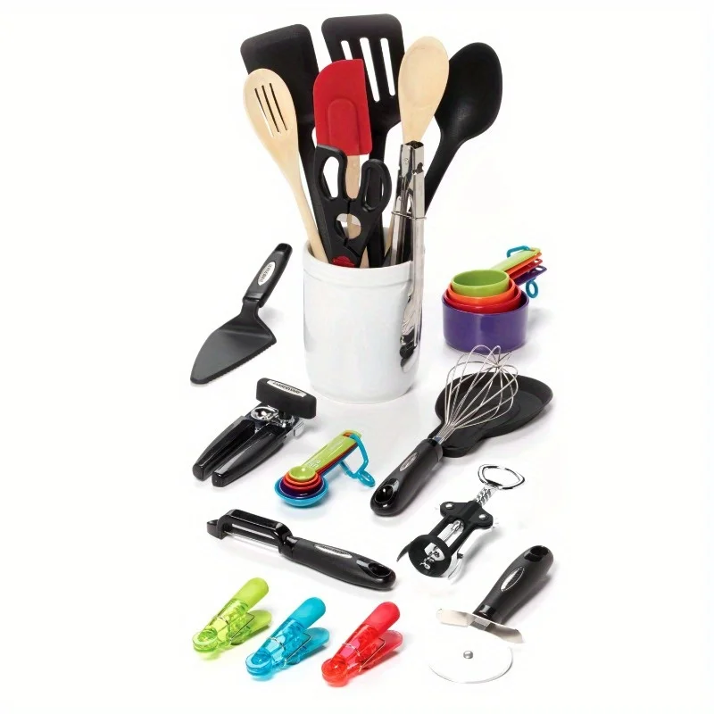

28-piece kitchen utensils and gadgets kitchen utensil set in assorted colors