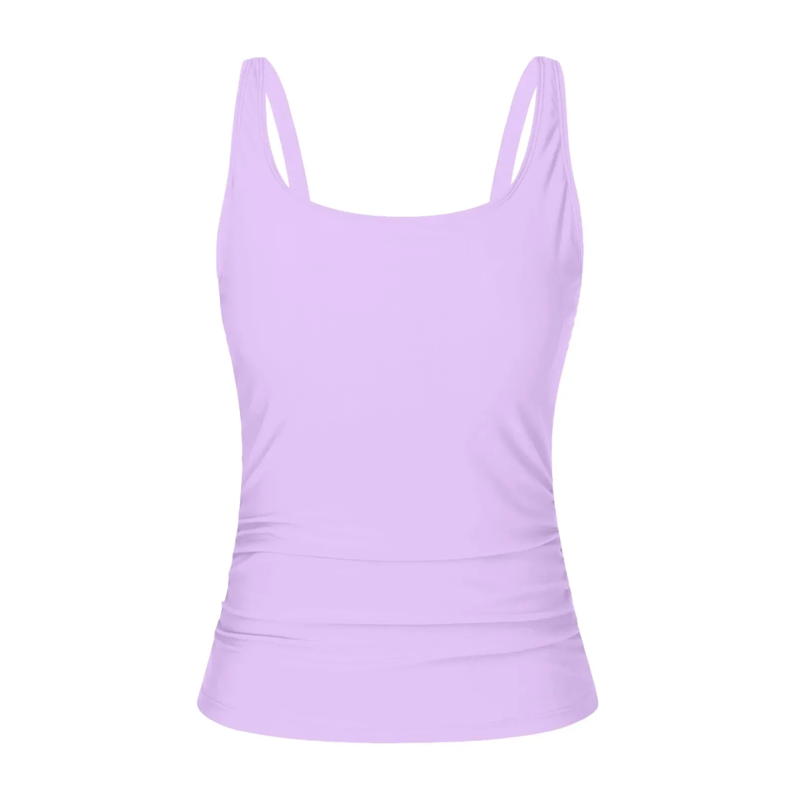 Tankini Bikini Tops Voor Vrouwen Merely Buik Aanscherping Badpak Effen Kleur Zomer 2025, Badpak Vakantie Hot Spring Badmode