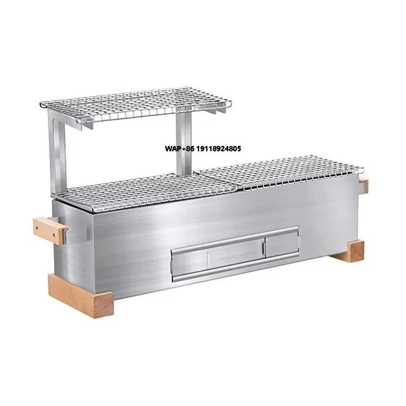 

Stainless Steel BBQ Grills Outdoor Set High Quality Durable Camping Grills With Portable Tools Charcoal Option
