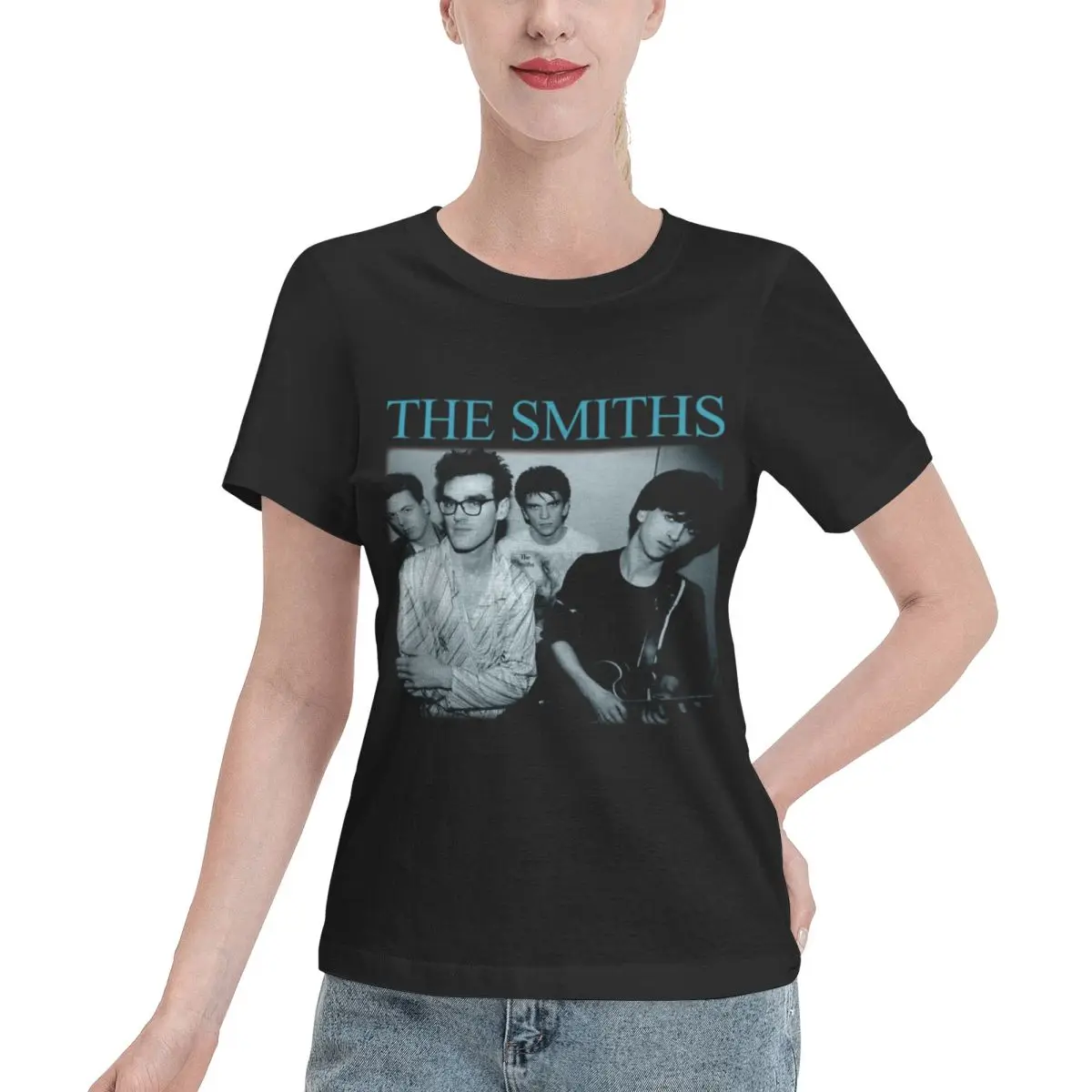 Go To Top The Retro Smiths Photo Gift For Men Women Women's T-shirt Hip Hop Plus Size Women Tee