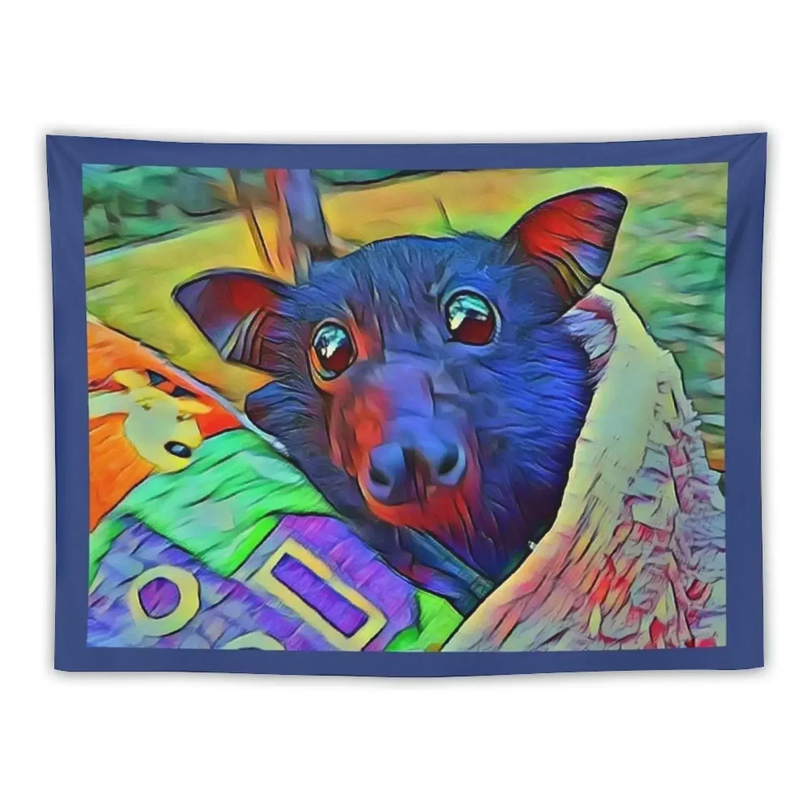 

James The Baby Bat Multi Color . Tapestry Cute Room Things Room Decore Aesthetic Christmas Decoration Tapestry