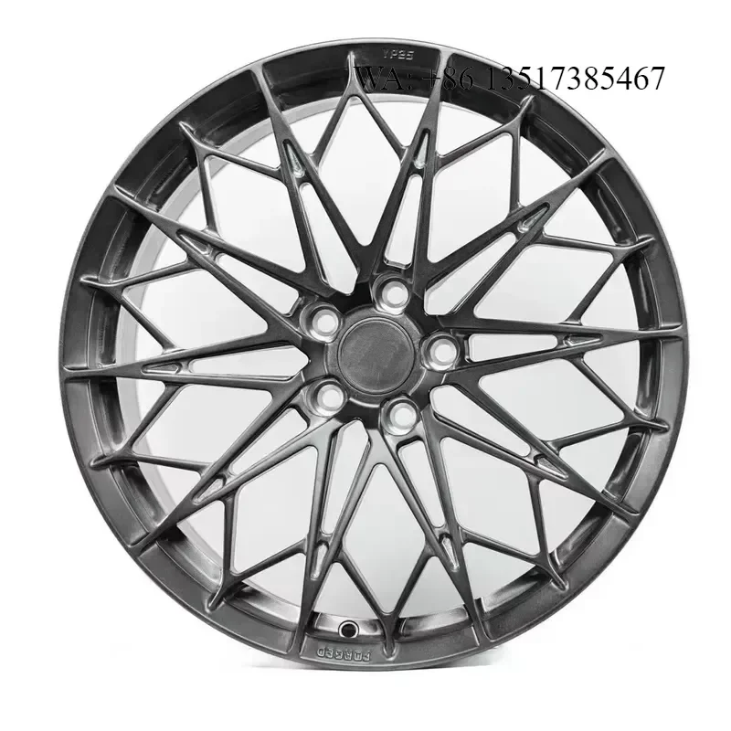 for HRW PROJECT Hyper Black Forged Aluminium Alloy Wheels FF10 15-22 Inch 5x114.3/112/120 25mm Offset Bolt Pattern Concave