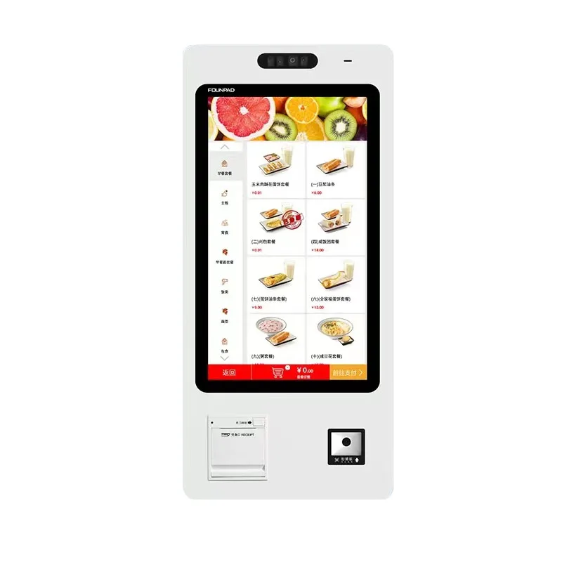 Fast Food Restaurant Self-Service POS System Touch Screen Bill Terminal Indoor Self-Pay Machine And Order Payment Kiosk