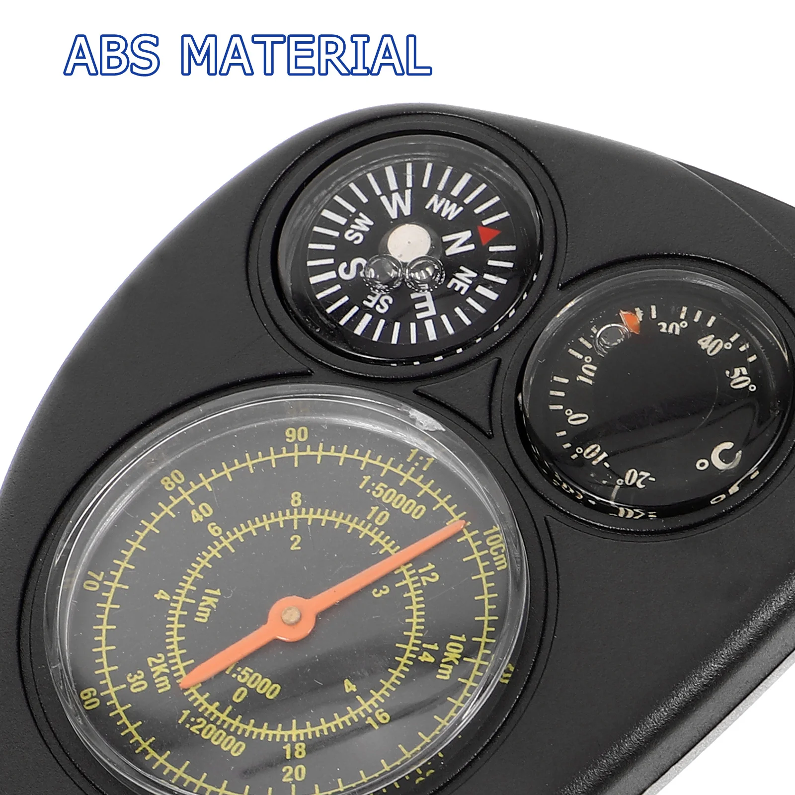 

Keychain Compass Mini Outdoor Portable Metal Hiking Camping Accessory Multifunctional Measuring Gauge Clip