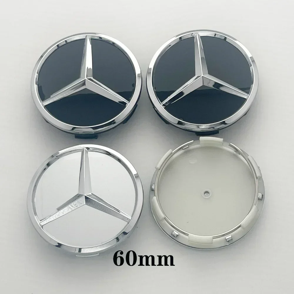 4pcs 60mm Car wheel Hub Cap Emblem badge logo for Mercedes Benz A B C E Class CLA GLC W205 W212 W213 W176 W177 X253 W117 W204