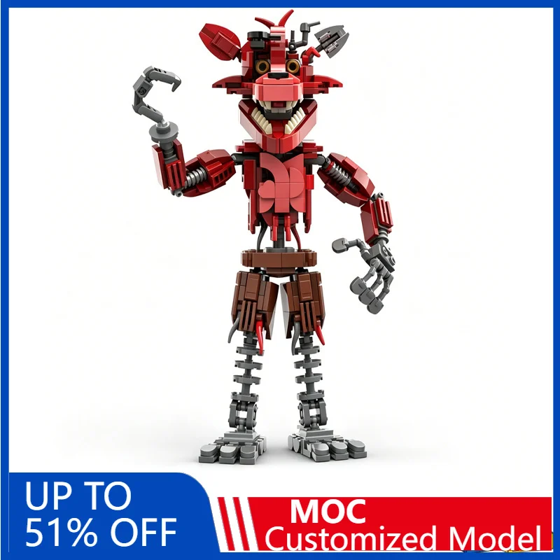 

NEW 460PCS Cunning Foxy Character Model Building Blocks DIY Educational Assembly Toy Creative Collection Display Gift For Fans