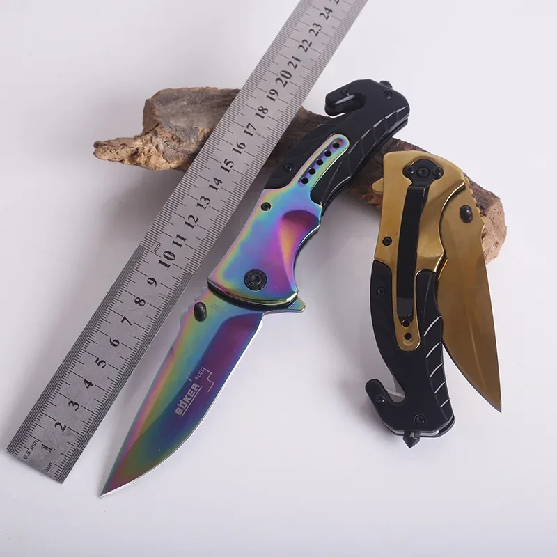 Anti Slip Handle High Hardness Folding Knife Camping Tactical Outdoor Multifunctional Survival and Self-defense Hunting Knives