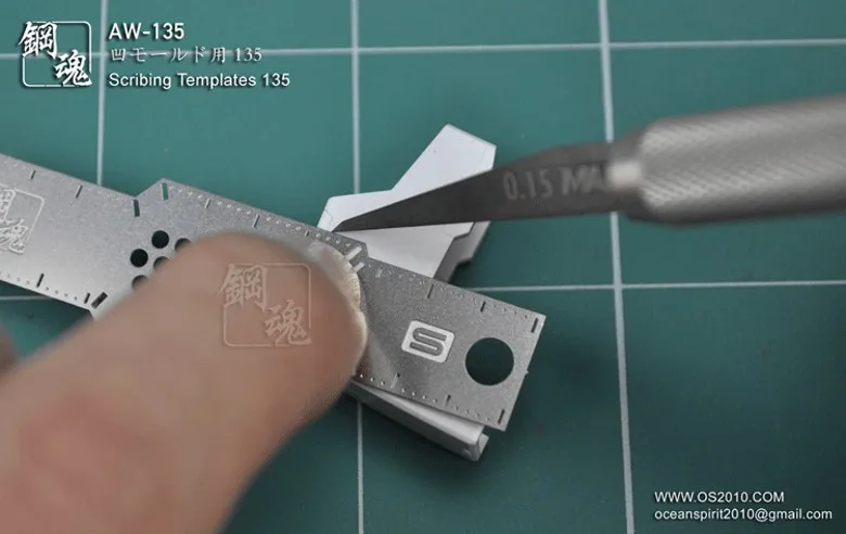 AW135 A.W Steel Soul Engraving Line Template/Model Making Tool Accessories 3D Printer Parts