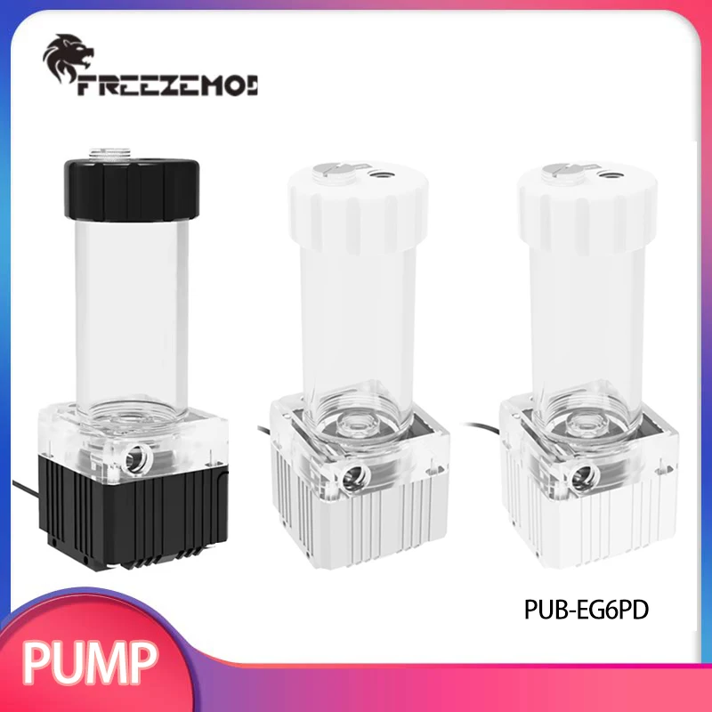 

Водяная система охлаждения Freezemod PUB-EG6PD с интегрированным насосом и баком, управление PWM, 650 л, встроенная фильтрация / черный, белый, серебристый