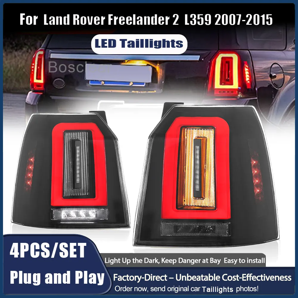 

Комплект задних фонарей для Land Rover Freelander 2: светодиодные задние фонари 2007-2015 L359, задний противотуманный фонарь, стоп-сигнал, указатель поворота, автомобильные аксессуары