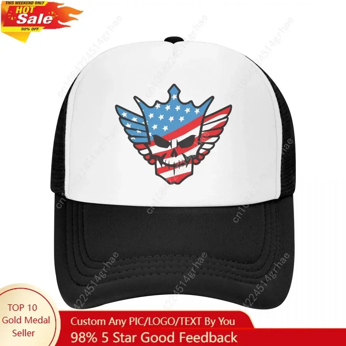 Cody Rhodes Mesh Baseball Cap Unisex Hip-Hop Sun Hat Hat Adjustable Snapback Caps Sun Caps Winter Trucker Caps