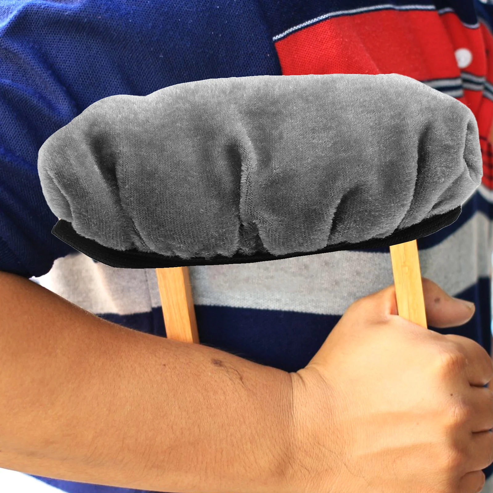 

1 set Anti-slip Thickened Sponge Underarm Crutch Pads for Armpit Cushions Replaceable Walking Stick Handle Covers Gray