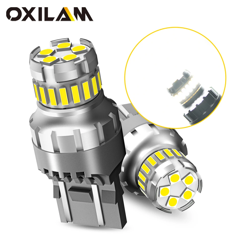 

2Pcs T20 W21/5W 7443 LED Canbus 7440 W21W WY21W LED Bulb Error Free 12V Reversing Light DRL For Lada Mazda Fiat Honda Civic Opel