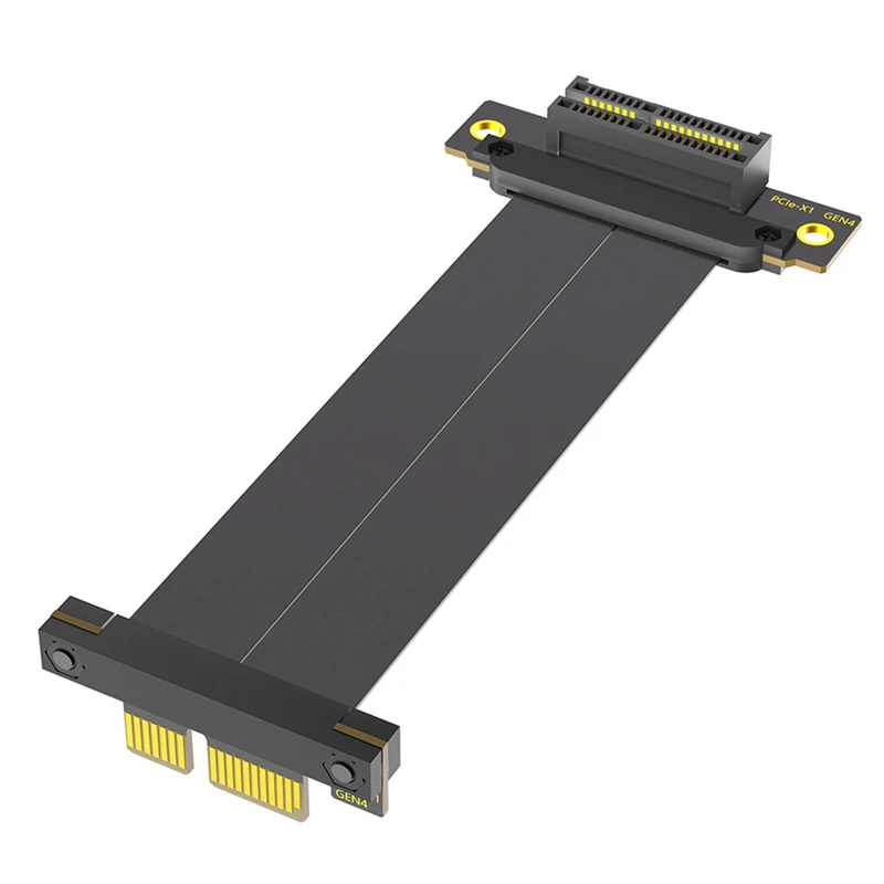 Top-PCI-E PCI Express 4.0 1X Extension Cable ( Dual Vertical 90 Degree Direction)