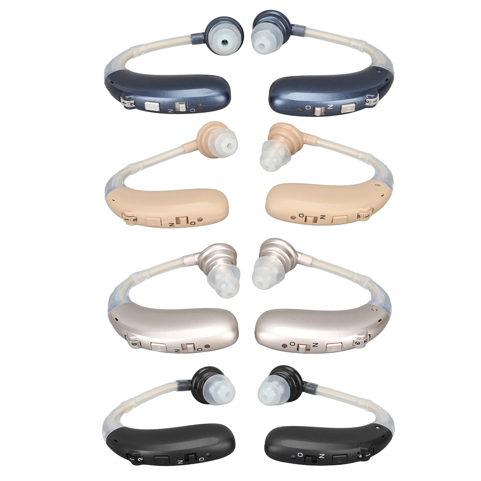 1 Pair Ear Aid Sound Hearing Listening ABS Silicone Rechargeable Ergonomic  Device Mountain Camping Navigation And Electronic