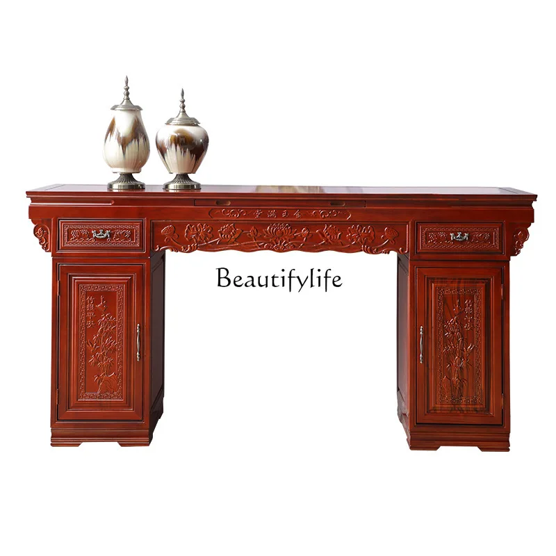 

Red Toon Wood Offering Taiwan Buddhist Table Shentai Chinese Household Buddha Table Tiao Case Incense Case