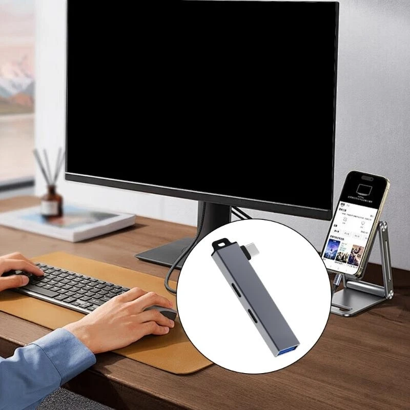 D0UA Travel Friendly USB C Hub Type C Adapter USB -C -порт для беспроблемной интеграции