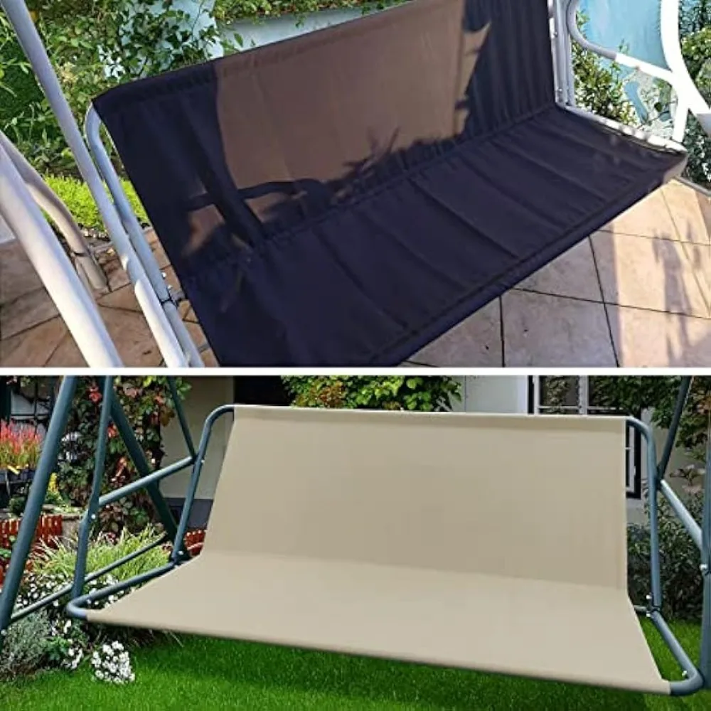 NXIEBFEK Porch Patio Swing Seat Cover, Bench Swing Replacement Cushions, 600D Thicken Oxford Waterproof Fabric Swings Cushion