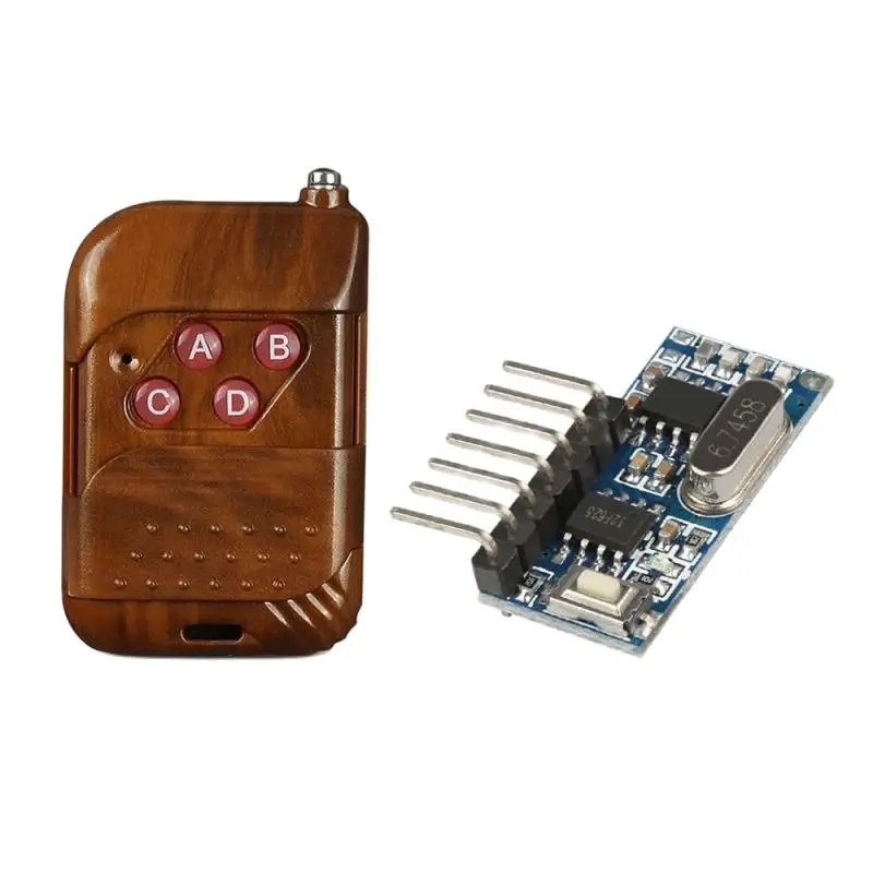 433Mhz Universal Wireless RF Remote Control Switch DC 12V 10A 1CH Relay Receiver Module 433Mhz Remote Controls and QIACHIP