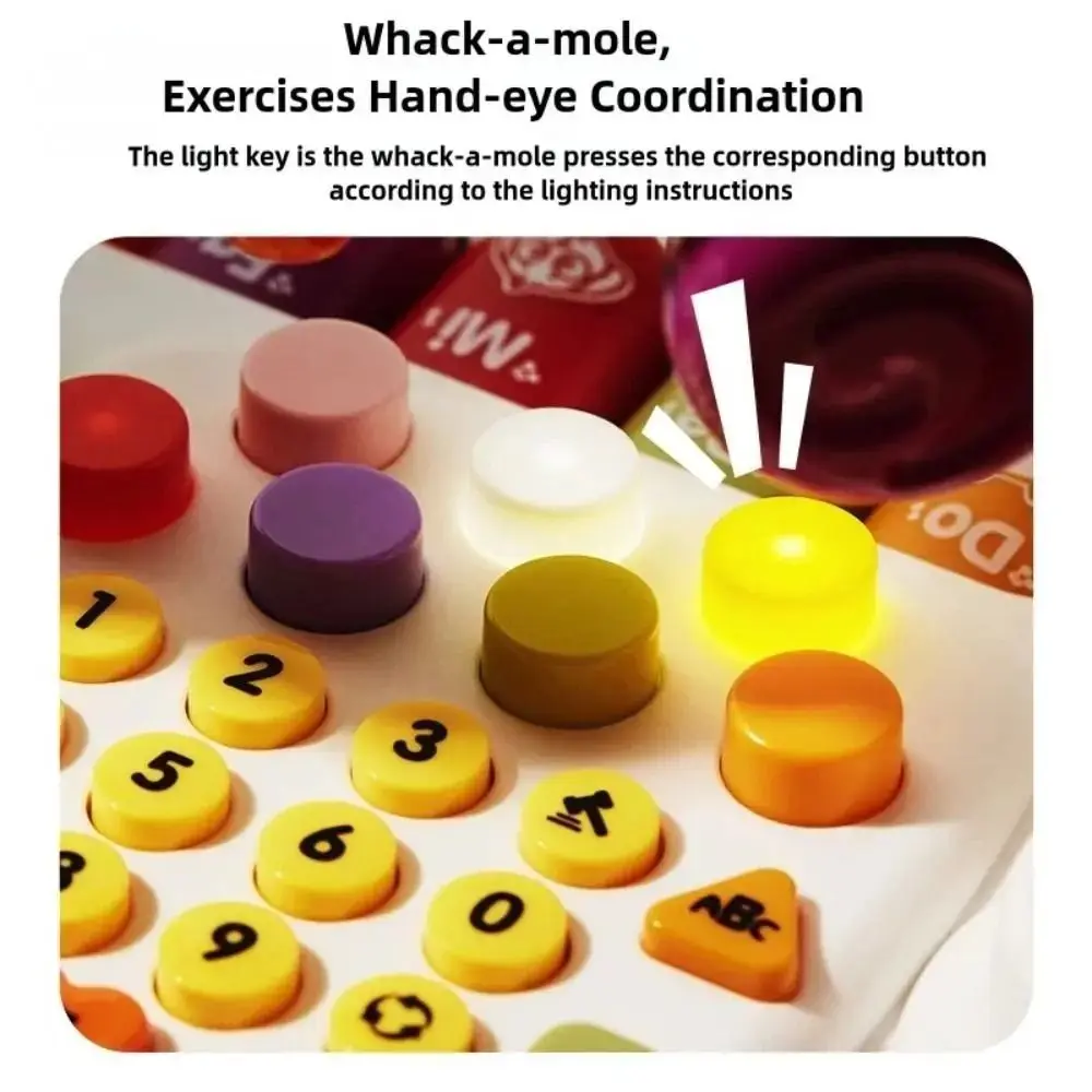 16 in 1 Rotating Music Piano Keyboard Interactive with Light Sound Baby Music Piano Toy Music Instrument Funny