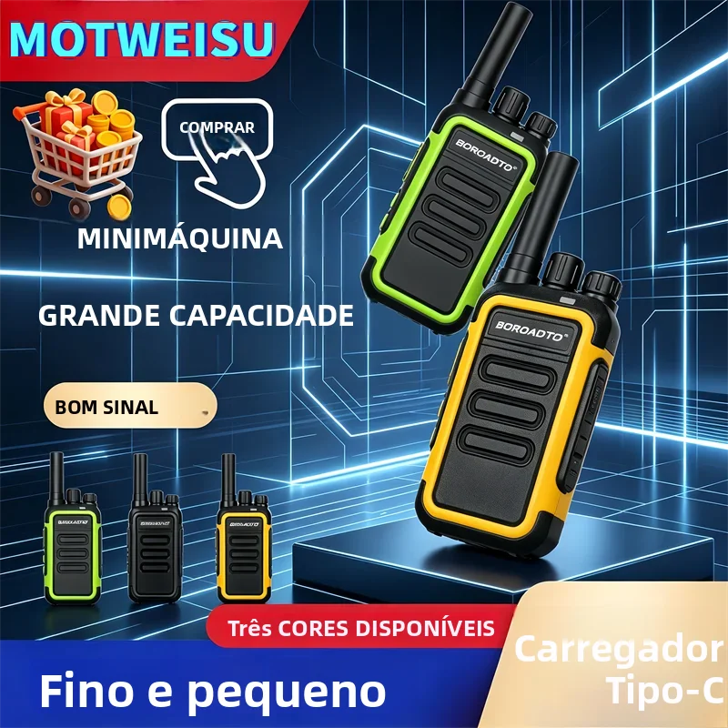 新しい2個セット-ミニウォーキートーキー-大人用-長距離uhf-400-470mhz-16チャンネル-双方向無線-type-c充電-ノイズリダクション機能付き