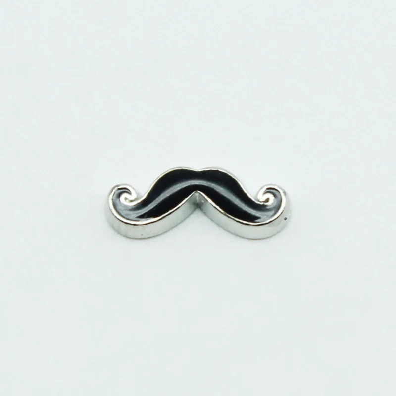 20pcs Bra Knitting Wool Mustache  Floating Charms Living Glass Lockets Necklace Diy Jewelry Accessory