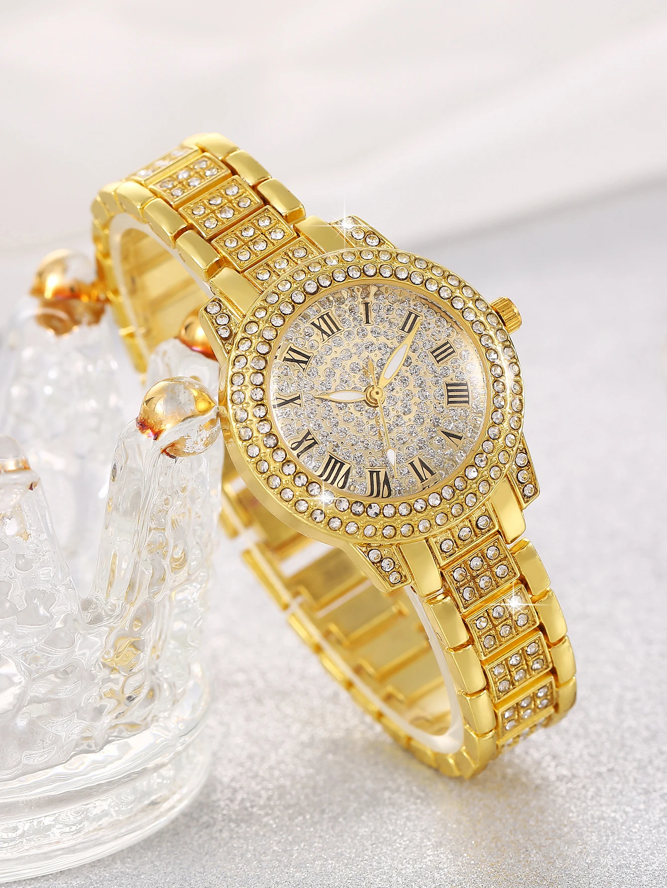 Fashionable round Ladies Quart - Jewelry Watch Making recension och pris