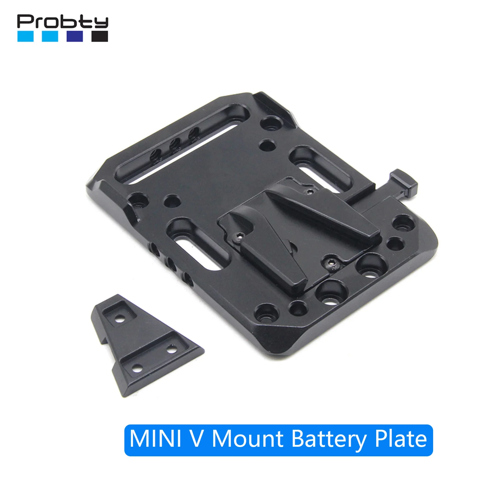 

Probty Mini V Mount Battery Plate,V-Lock Quick Release Plate, with 1/4"-20 Threads Compatible for Camera V-Mount Battery