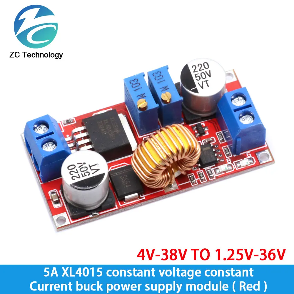 Original 5A DC to DC CC CV Lithium Battery Step down Charging Board Led Power Converter Lithium Charger Step Down Module XL4015