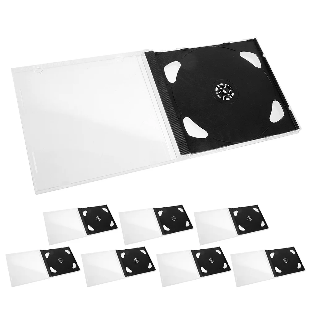 

8Pcs Cd Cases Clear Dvd Storage Organizers Portable Disc Holders for Movie Game Music Lovers Cd Storage Case Dvd Case