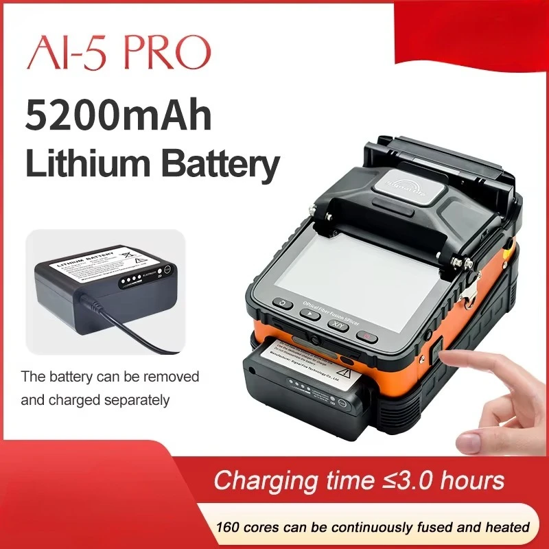 Ai-5 Pro  Fiber fusion Splicer Optic Fiber  Splicing Machine  FTTH Optical Fiber Welding Machine Ai5 Pro
