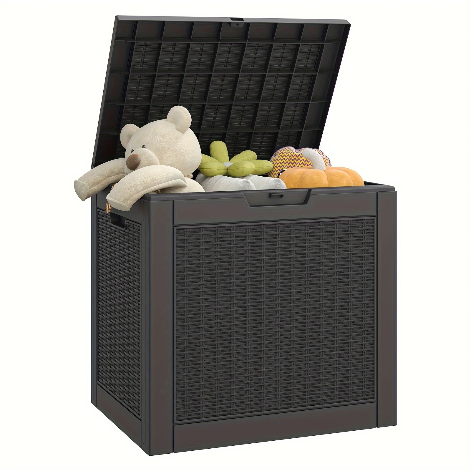 

Large Deck Storage Box - Waterproof, UV Resistant, Lightweight, Ideal for Storing Garden Tools, Supplies, Toys